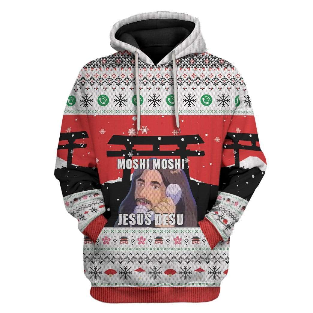 Ugly Christmas Jesus Custom T-Shirt Hoodie Apparel