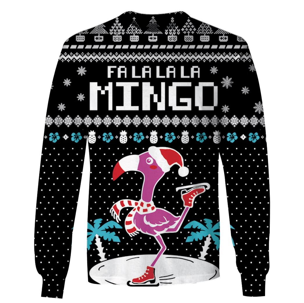 ugly flamingo in christmas day Custom T-Shirt Hoodie Apparel