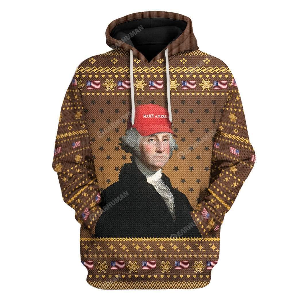 Ugly George Washington Custom T-Shirt Hoodie Apparel