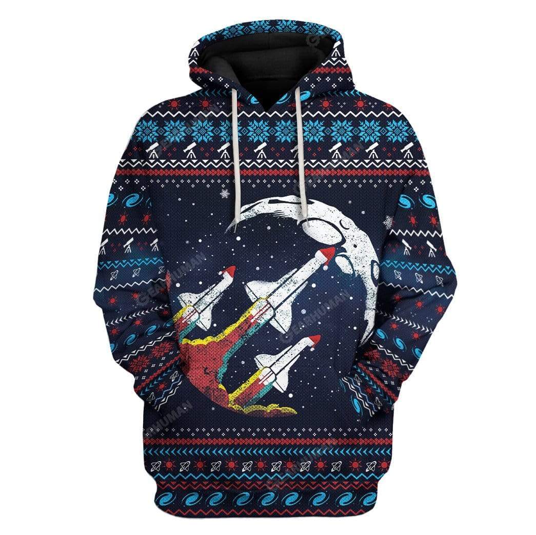 Ugly Nasa Retro Rocket Custom T-Shirt Hoodie Apparel