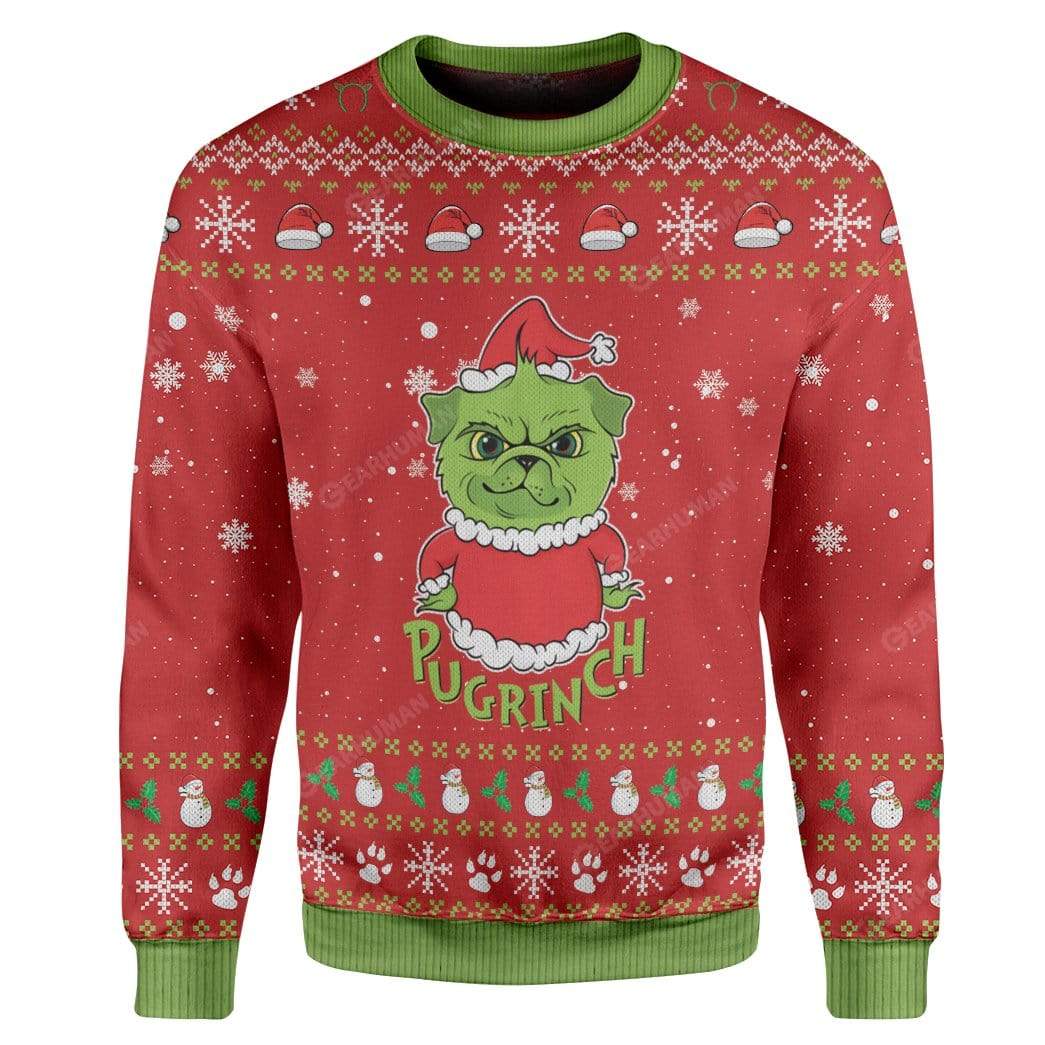 Ugly Pugrinch Christmas Hoodie T-Shirts Apparel