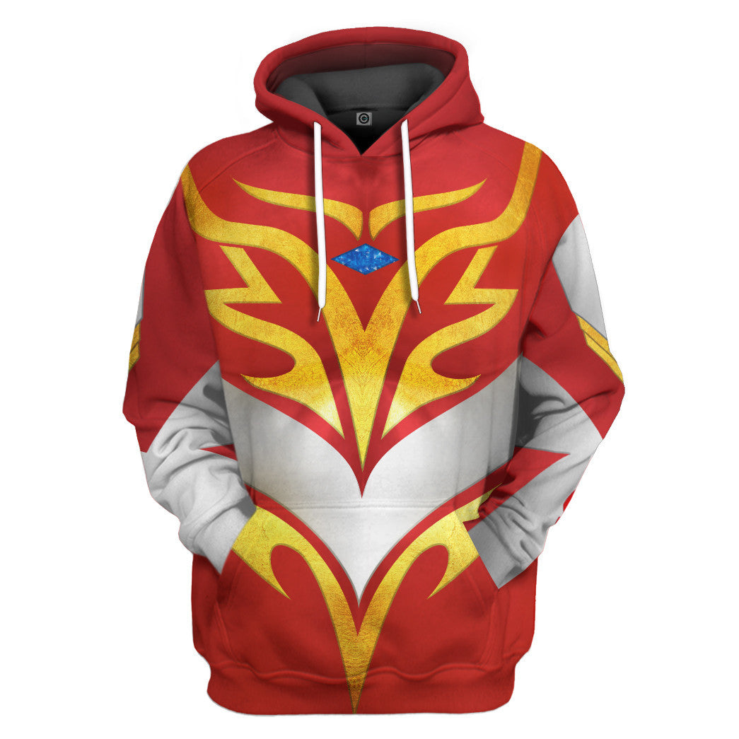 Ultraman Mebius V2 Cosplay All Over Print T-Shirt Hoodie Fan Gifts Idea