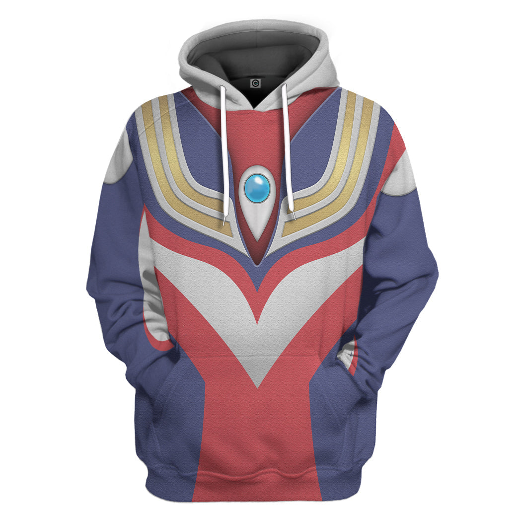 Ultraman Tiga Custom Hoodie Tshirt Apparel