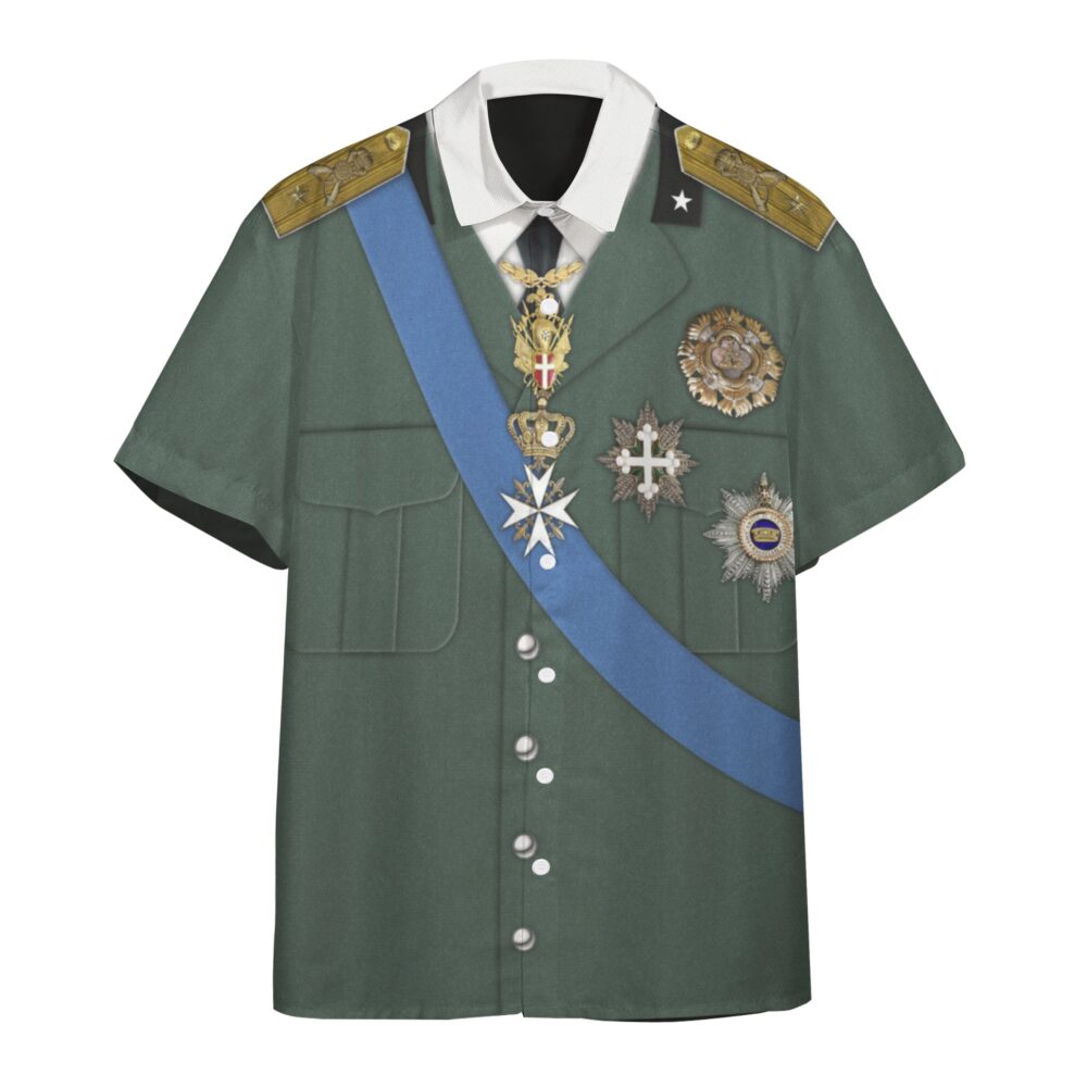 Umberto Ii Of Italy Custom Short Sleeve Shirt