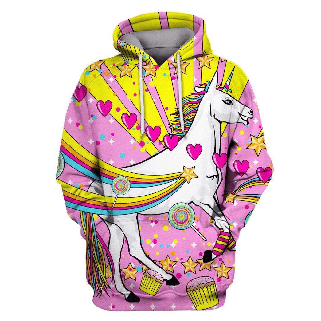 Unicorn and Pastry Custom T-Shirt Hoodie Apparel