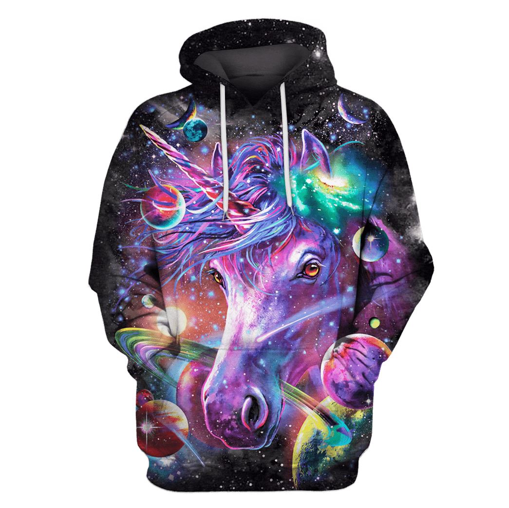 Unicorn and Universe Custom T-Shirt Hoodie Apparel