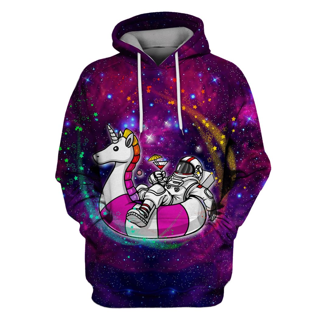 Unicorn Astronaut OuterSpace Custom T-Shirt Hoodie Apparel