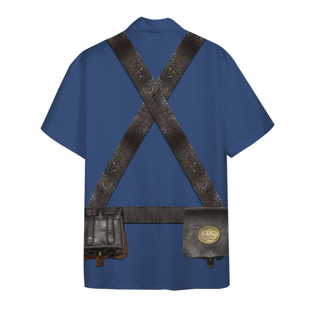 Union Infantry Uniform In Civil War Custom Short Sleeve Shirt