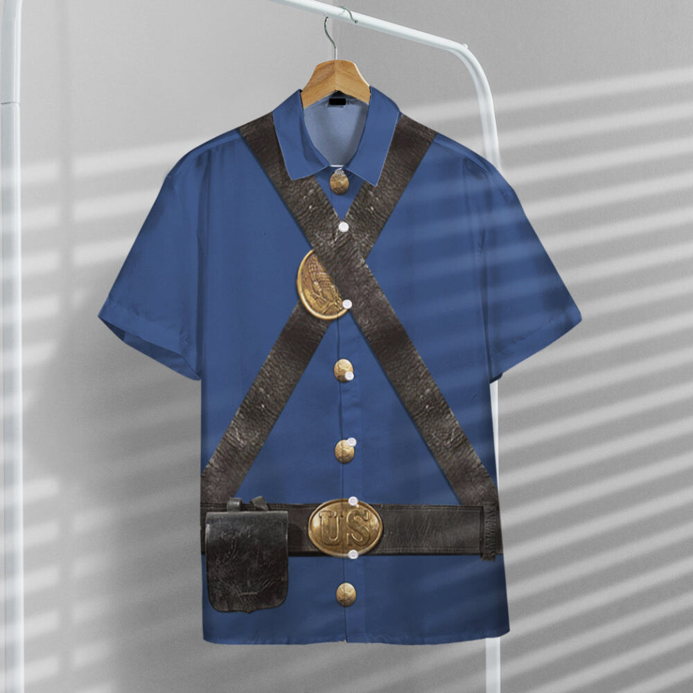 Union Infantry Uniform In Civil War Custom Short Sleeve Shirt