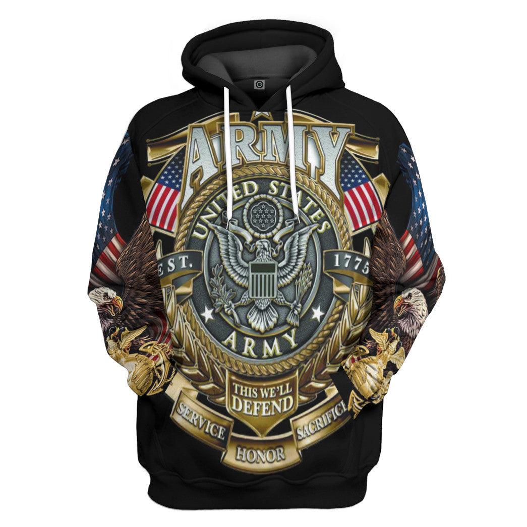 US Veteran This We Are Defend Custom Hoodie Tshirt Apparel