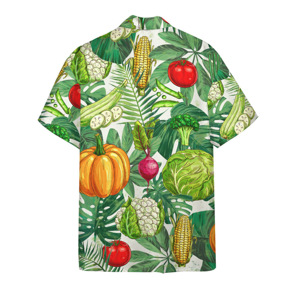 Vegetables Button Down Hawaii Shirt Summer Shirts For Men