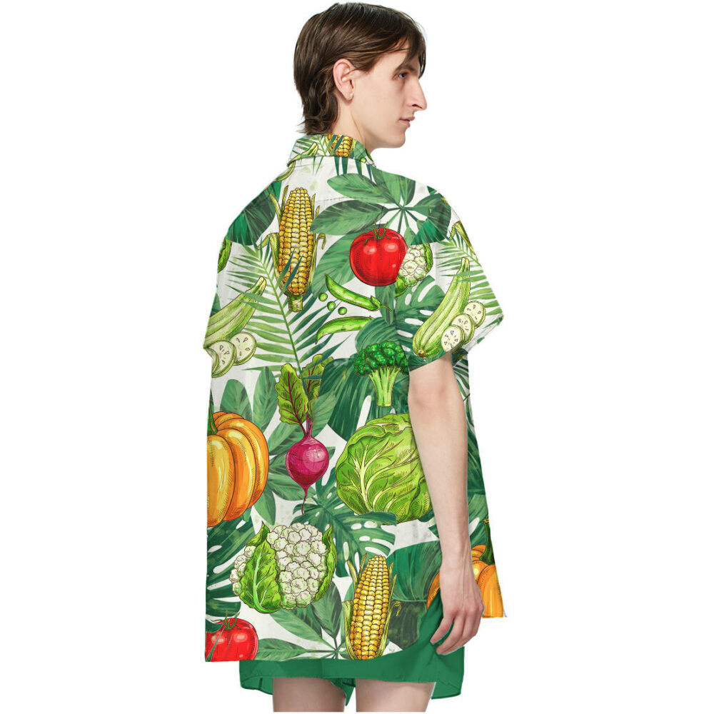 Vegetables Button Down Hawaii Shirt Summer Shirts For Men