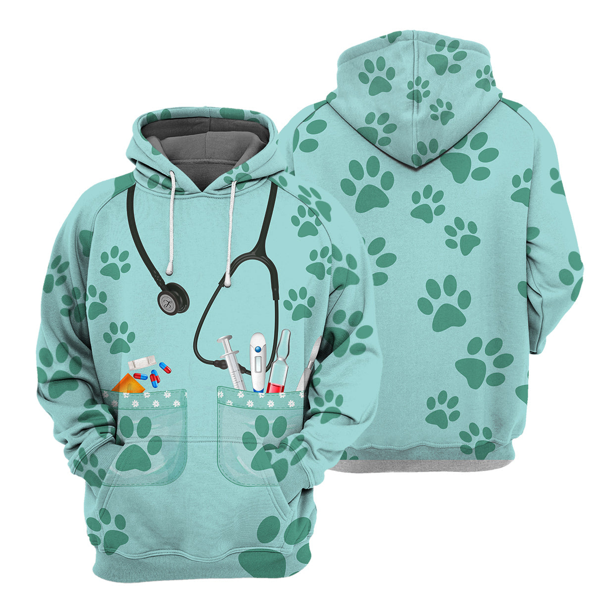 Vet Tech Unique All Over Print T-Shirt Hoodie Gift Ideas