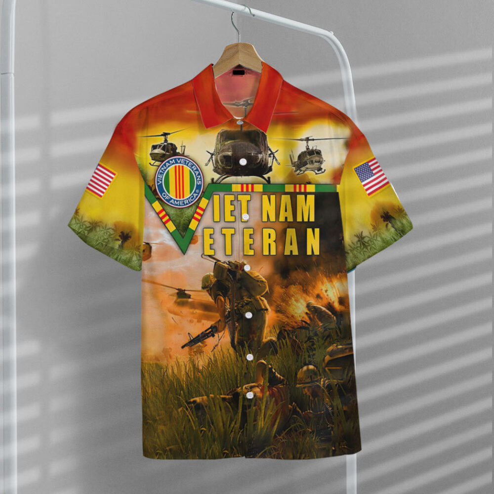 Vietnam Veteran Custom Hawaiian Shirt