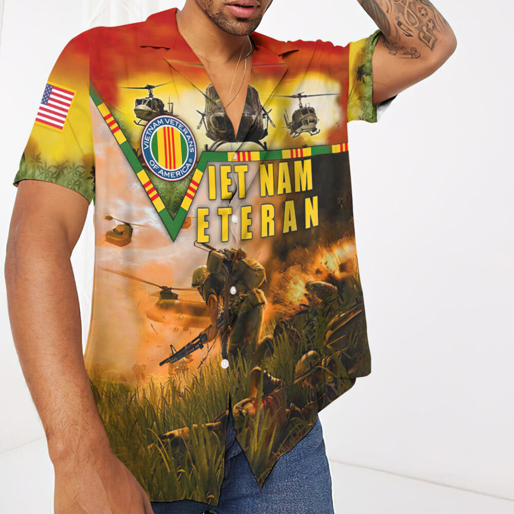 Vietnam Veteran Custom Hawaiian Shirt