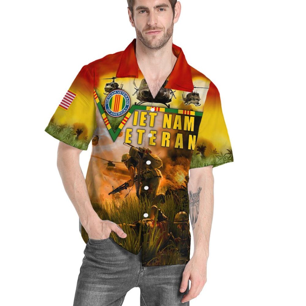 Vietnam Veteran Custom Hawaiian Shirt