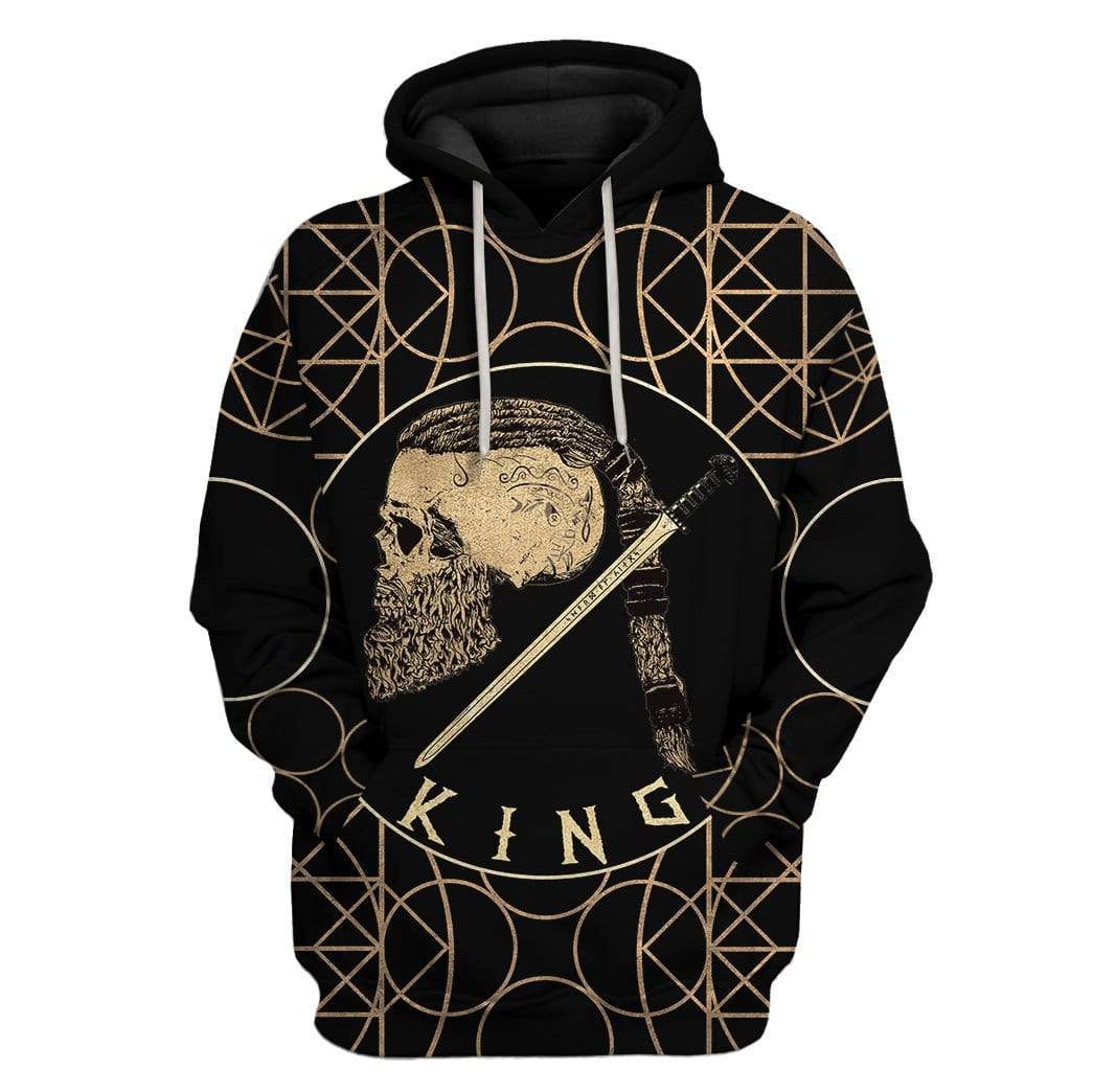 Viking King Ragnar Custom Hoodies Apparel