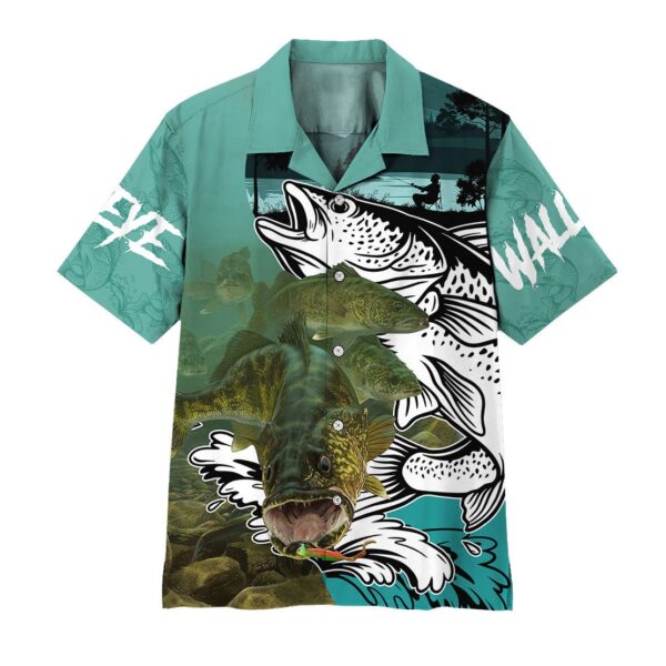 Walleye Fishing Custom Hawaiian Shirt