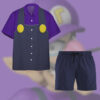 Waluigi Custom Short Sleeve Shirt Ndkyg