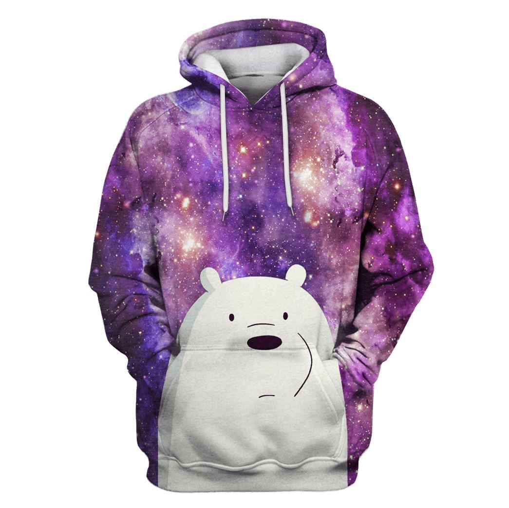 White Bear OuterSpace Custom T-Shirt Hoodie Apparel