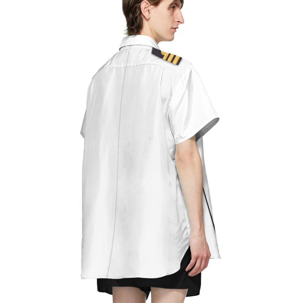 White Uniforms Of The Royal Navy Custom Short Sleeve Shirt