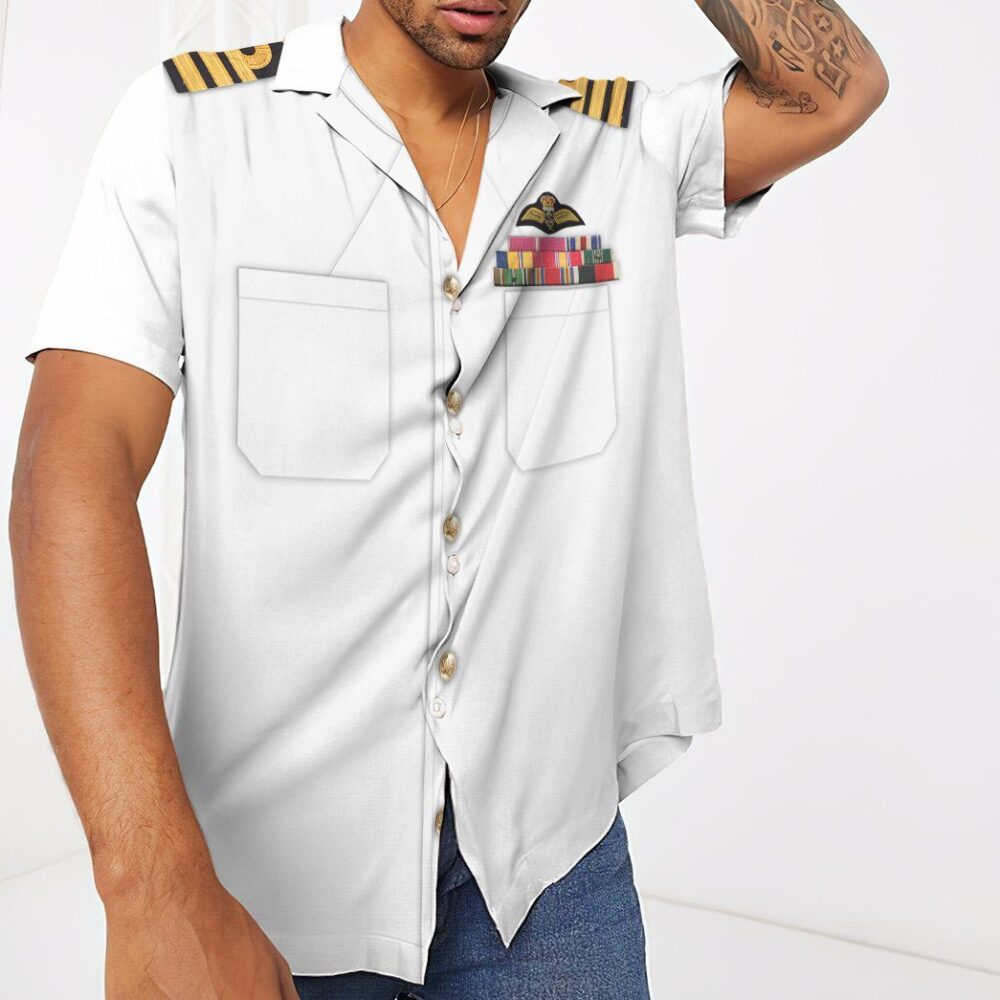 White Uniforms Of The Royal Navy Custom Short Sleeve Shirt