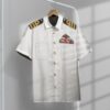 White Uniforms Of The Royal Navy Custom Short Sleeve Shirt Qahws