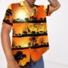 Wild Animals In Sunset Hawaii Shirt 1A3Rs