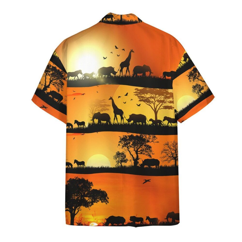 Wild Animals In Sunset Hawaii Shirt