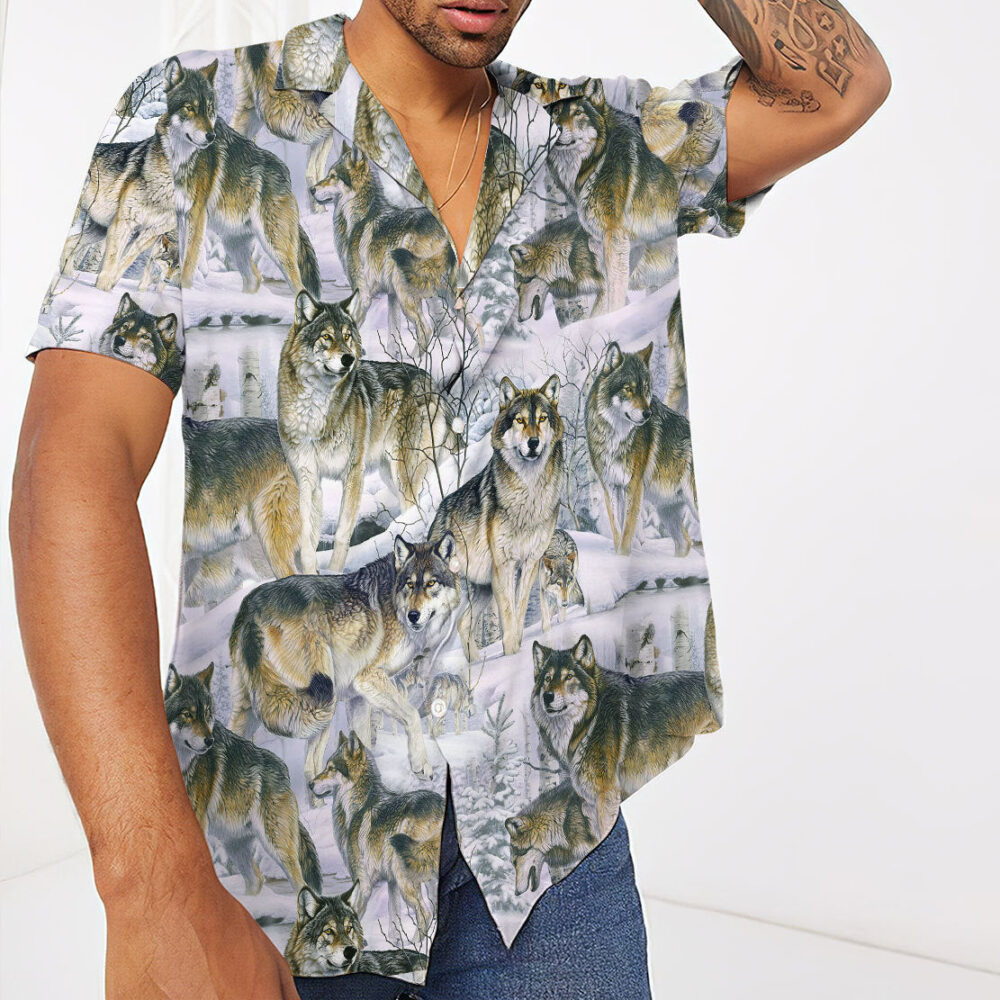 Wolf Custom Hawaii Shirt