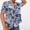 Wolf Hawaii Shirt Vintage Aloha Shirt Oio51