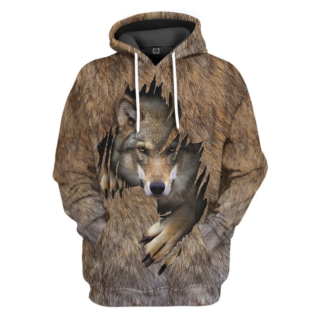 Wolf Tshirt Hoodie Apparel