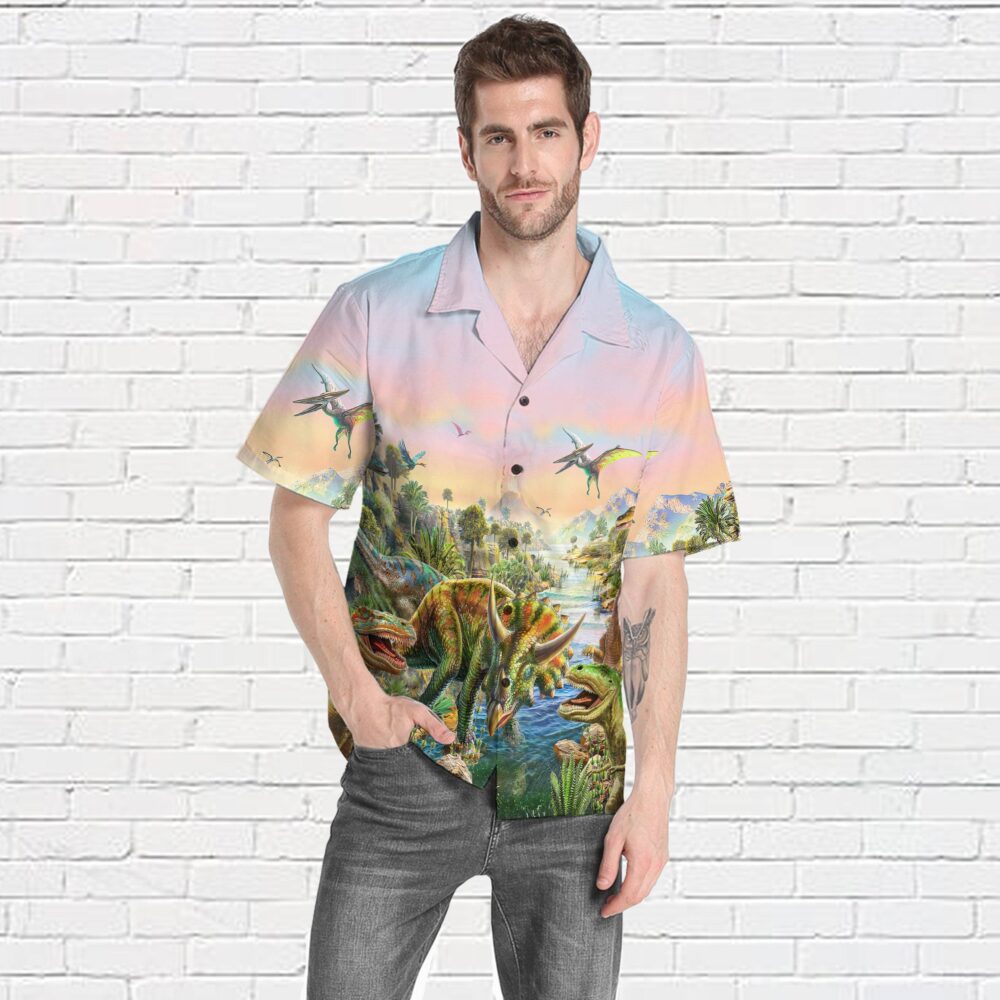 World Of Dinosaurs Custom Short Sleeve Shirt