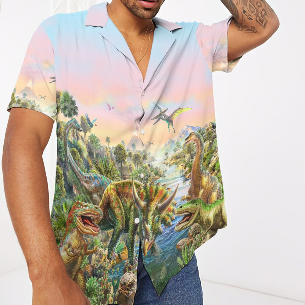 World Of Dinosaurs Custom Short Sleeve Shirt