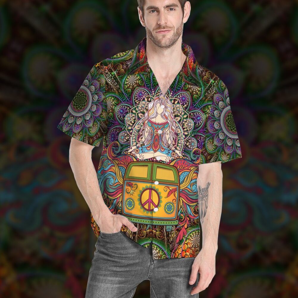 World Of Hippie And Yoga Custom Short Sleeve Shirt