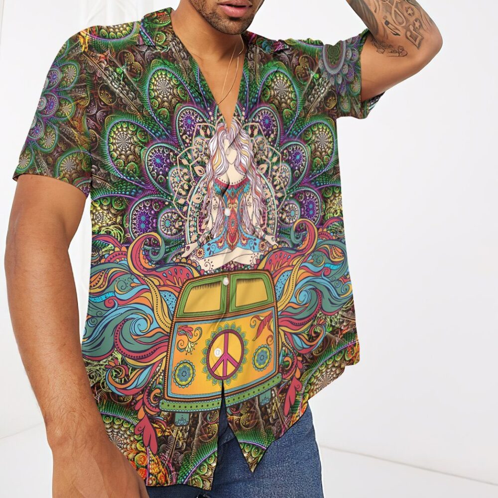 World Of Hippie And Yoga Custom Short Sleeve Shirt