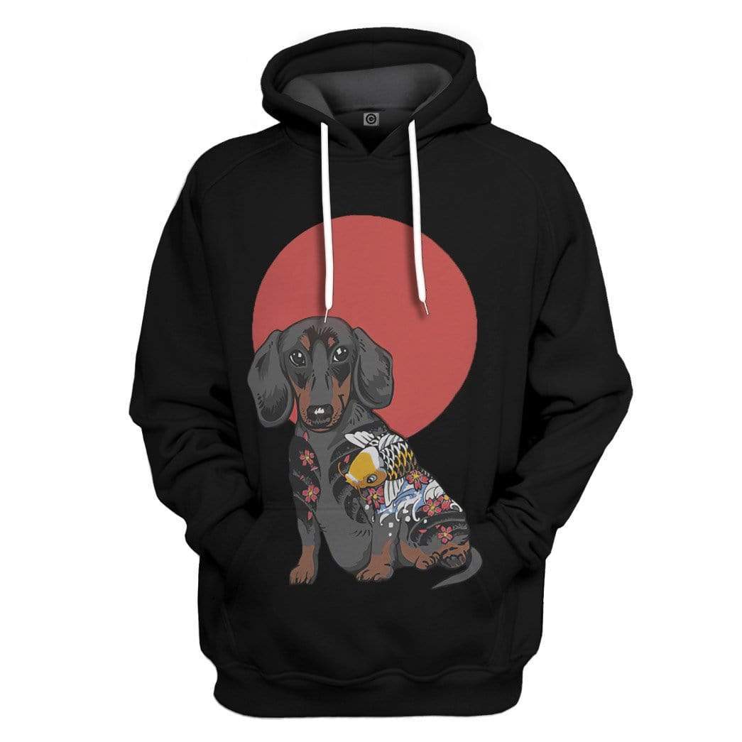 Yakuza Dachshund Custom Hoodie Apparel