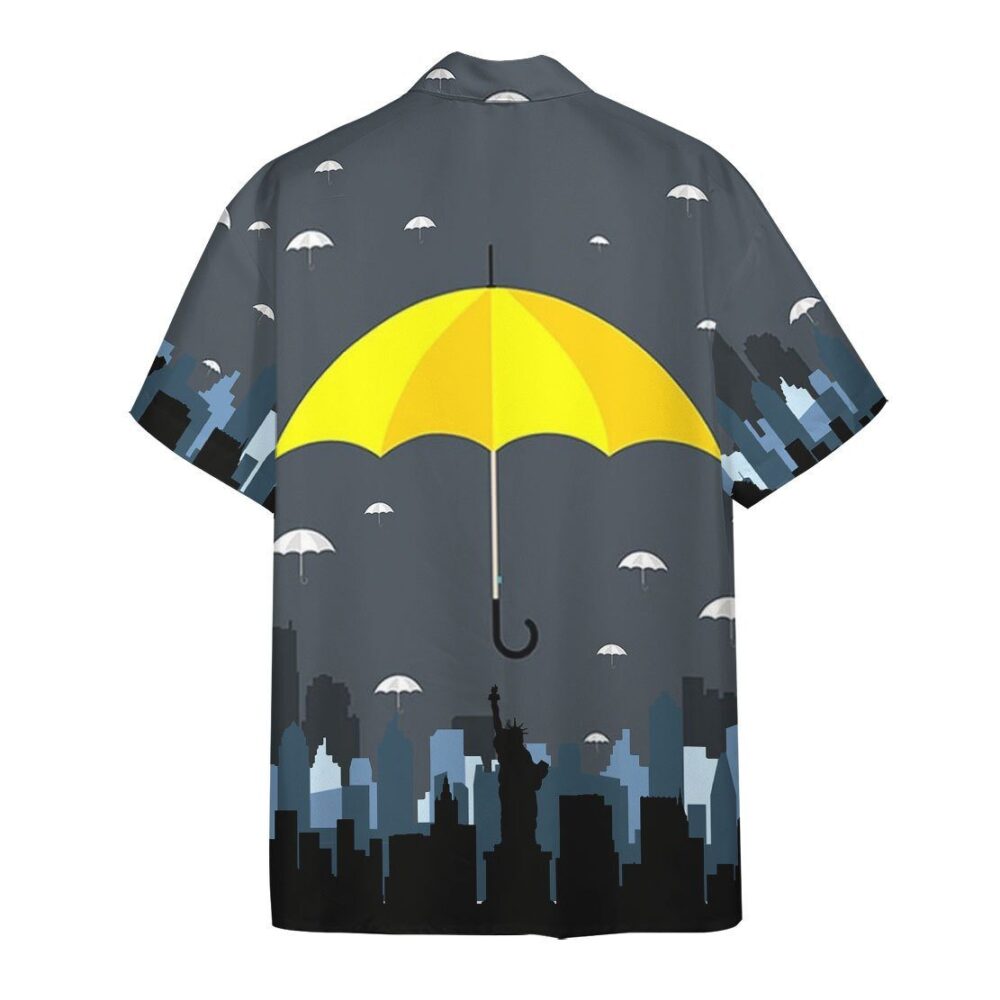 Yellow Umbrella Hawaii Shirt