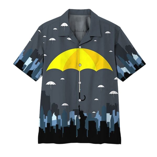 Yellow Umbrella Hawaii Shirt