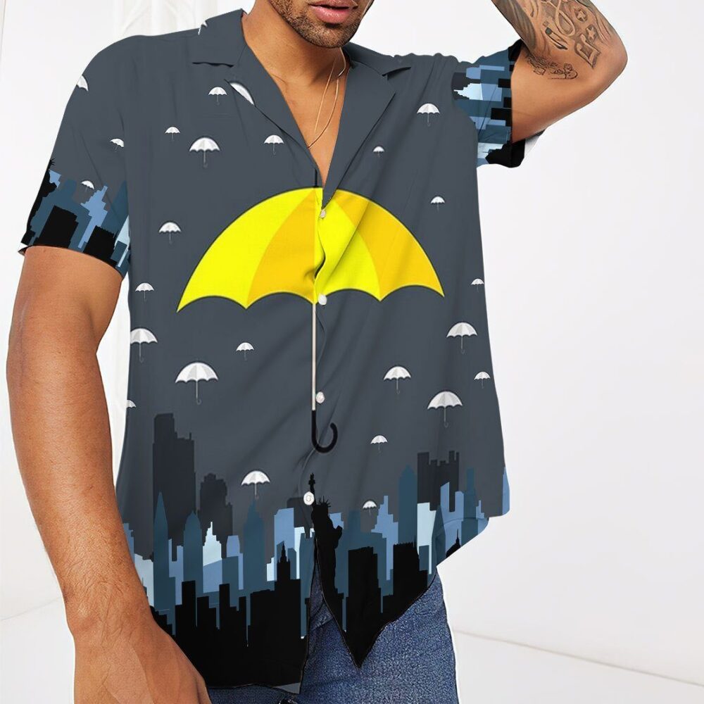 Yellow Umbrella Hawaii Shirt