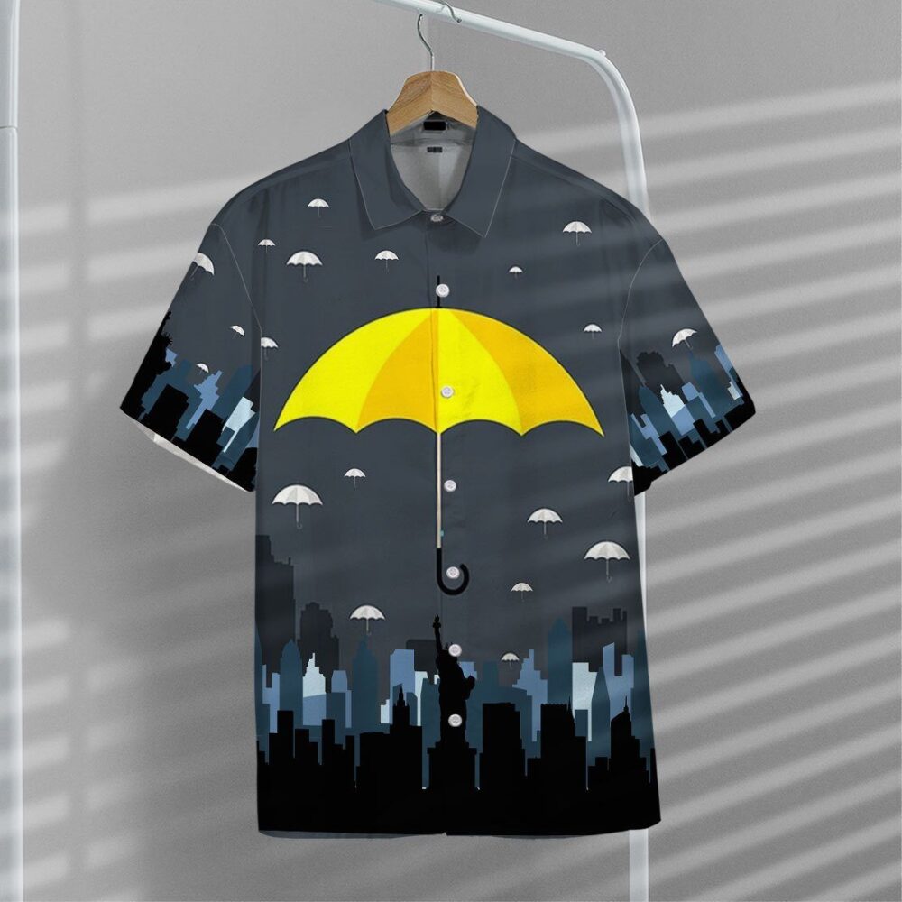 Yellow Umbrella Hawaii Shirt