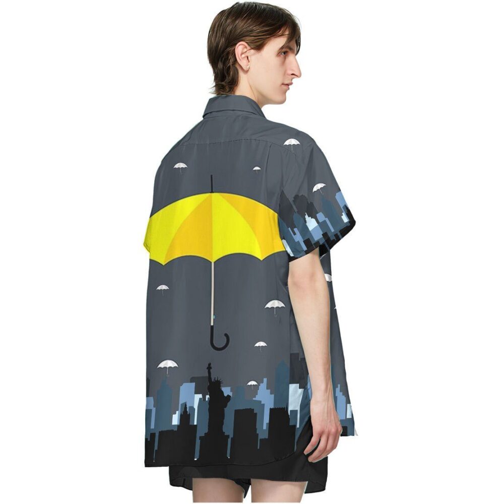 Yellow Umbrella Hawaii Shirt