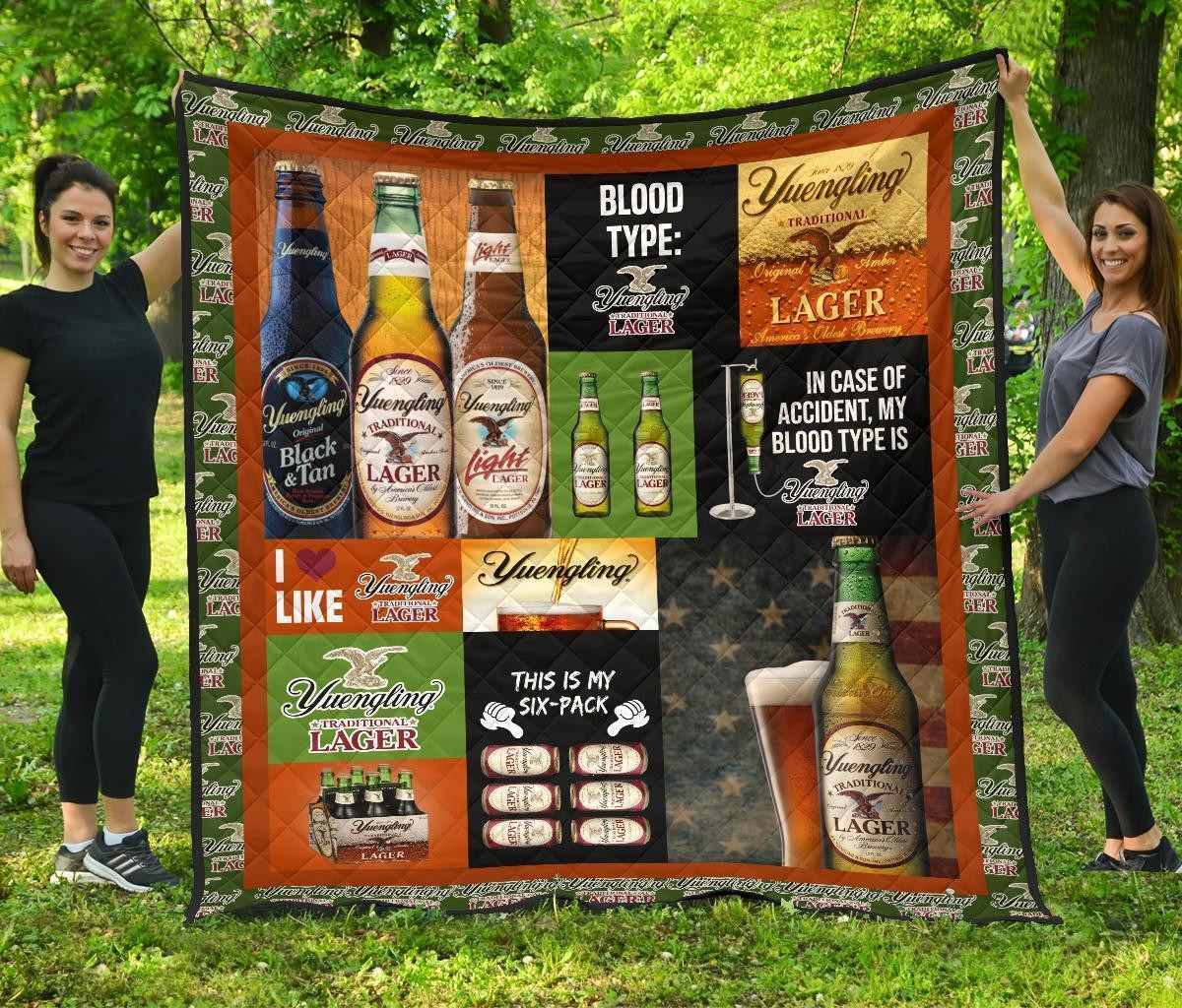 Yuengling Larger Quilt Blanket Funny Gift For Beer Lover