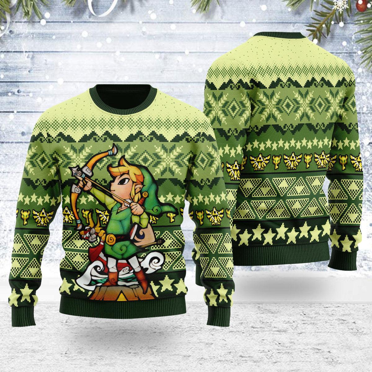 Art from The Wind Waker 04 Zelda Ugly Christmas Sweater